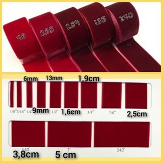 

1 Yard - 1,6 cm | Pita Velvet / Beludru Premium