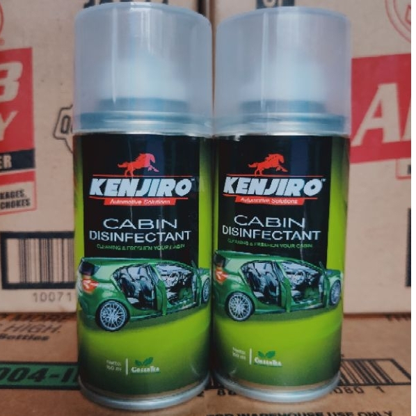 DISINFECTANT CABIN PENGHILANG BAU/PARFUM ANTI VIRUS CABIN MOBIL AROMA GREENTEA BY KENJIRO 150 ML
