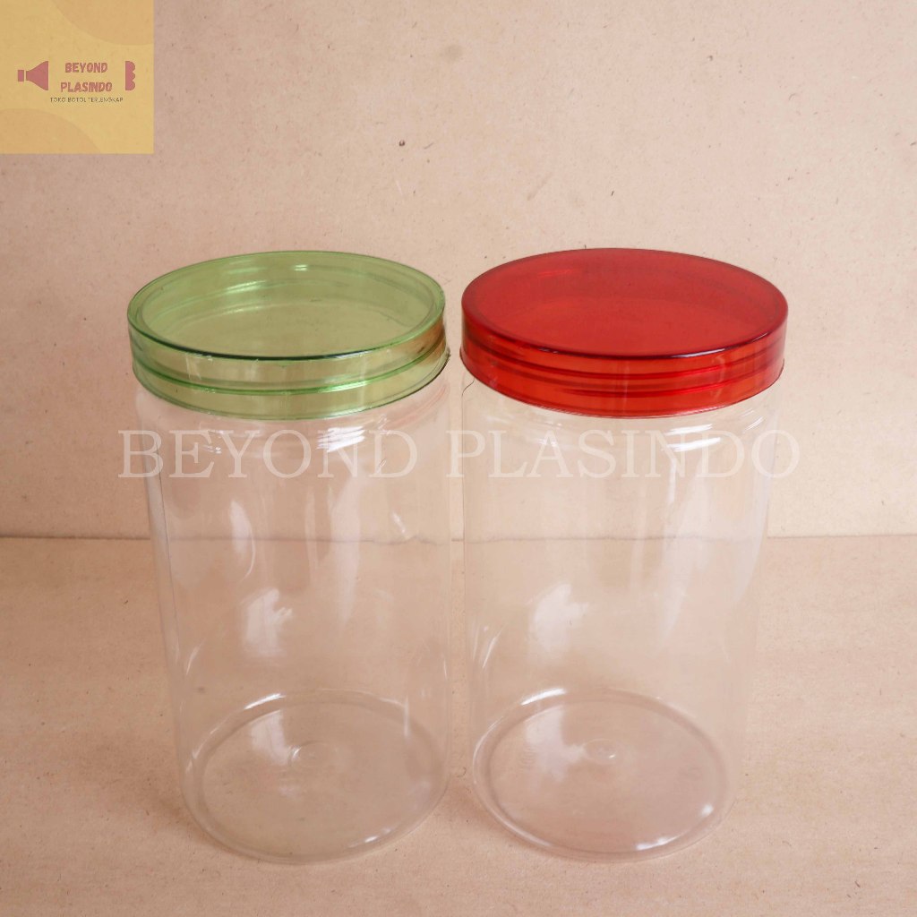 Toples Tabung 1000ml /Toples silinder plastik 1000 ml/Jar Toples Tabung 1000 ml
