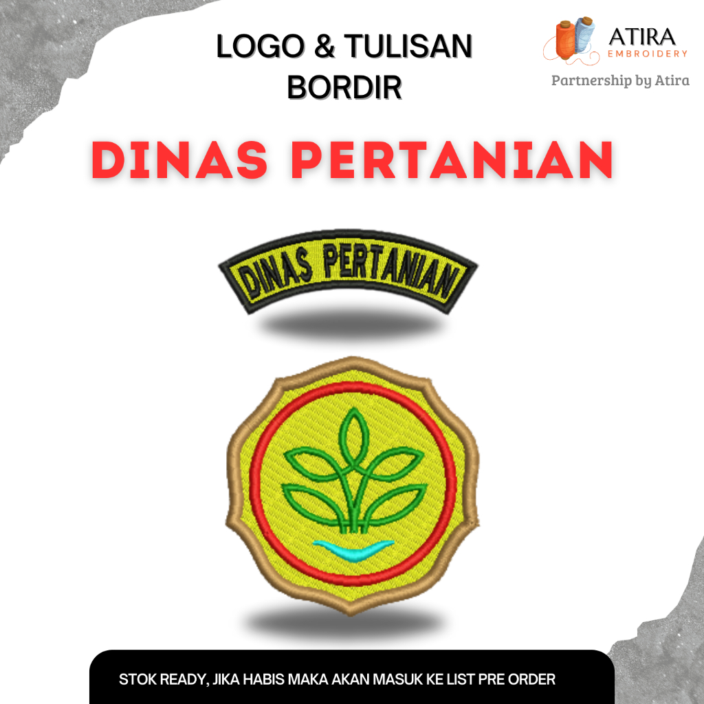 LOGO & TULISAN BORDIR DINAS PERTANIAN