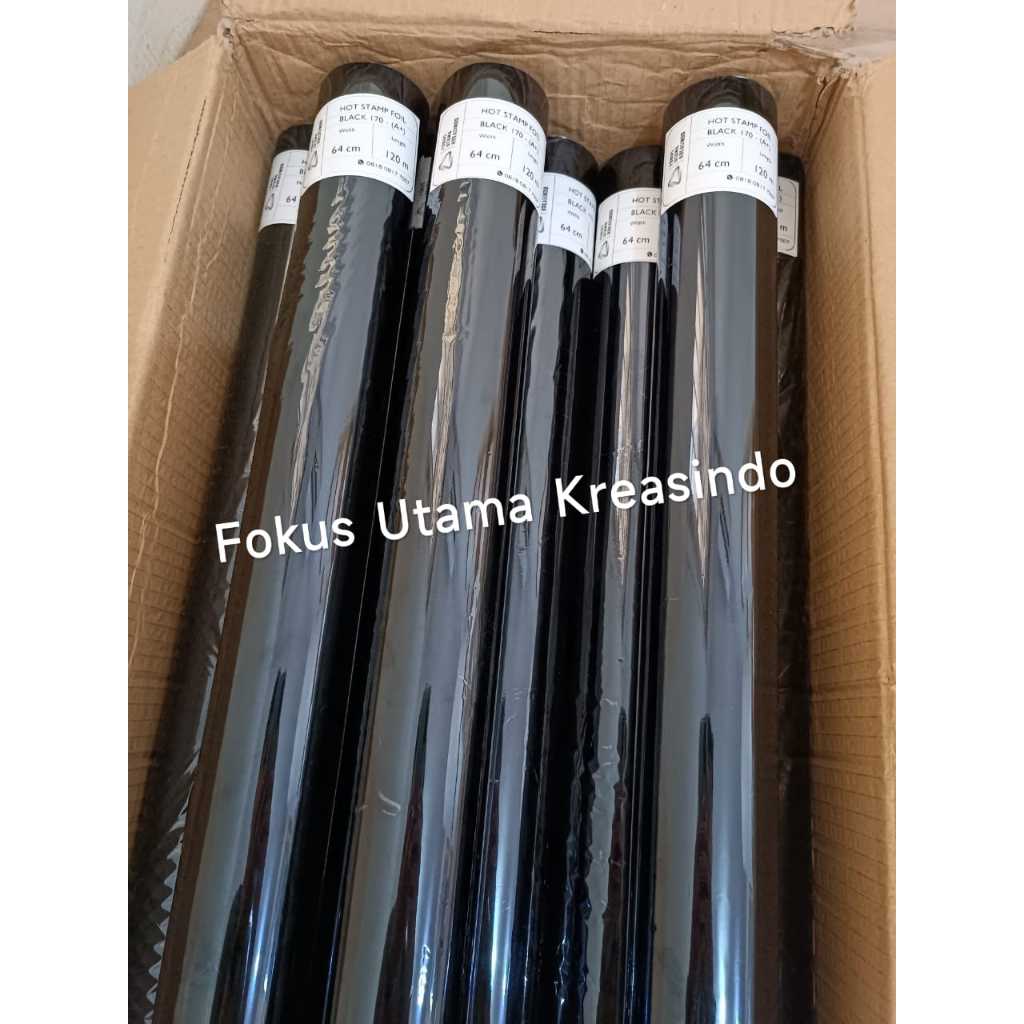 

Hot Stamping Foil Black 170 - Warna Hitam glossy