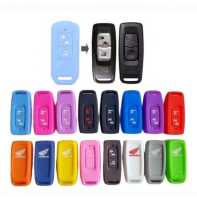 COVER REMOT KUNCI SILICON PCX ADV SCOOPY VARIO BEAT / SARUNG REMOT KEYLESS MOTOR
