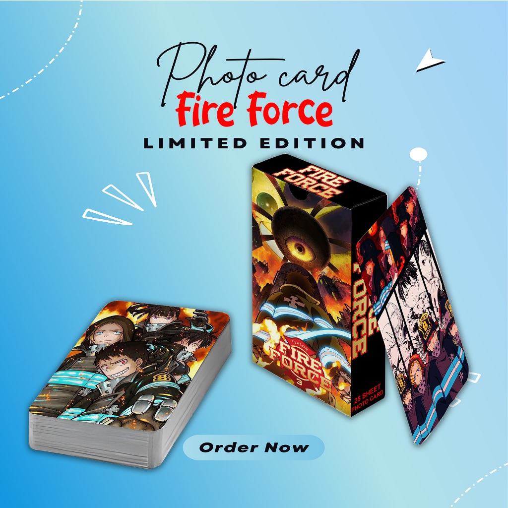 PHOTOCARD SET ANIME FIRE FORCE PREMIUM FREE BOX