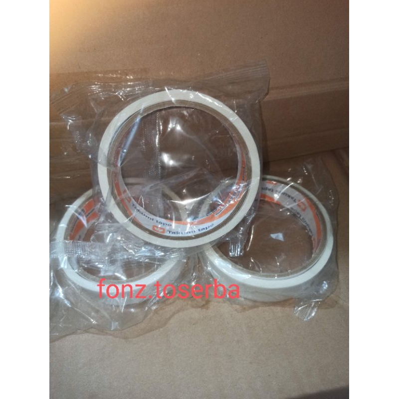

masking tape merek TAKUMI lem kertas lakban kertas 24mm x 20m