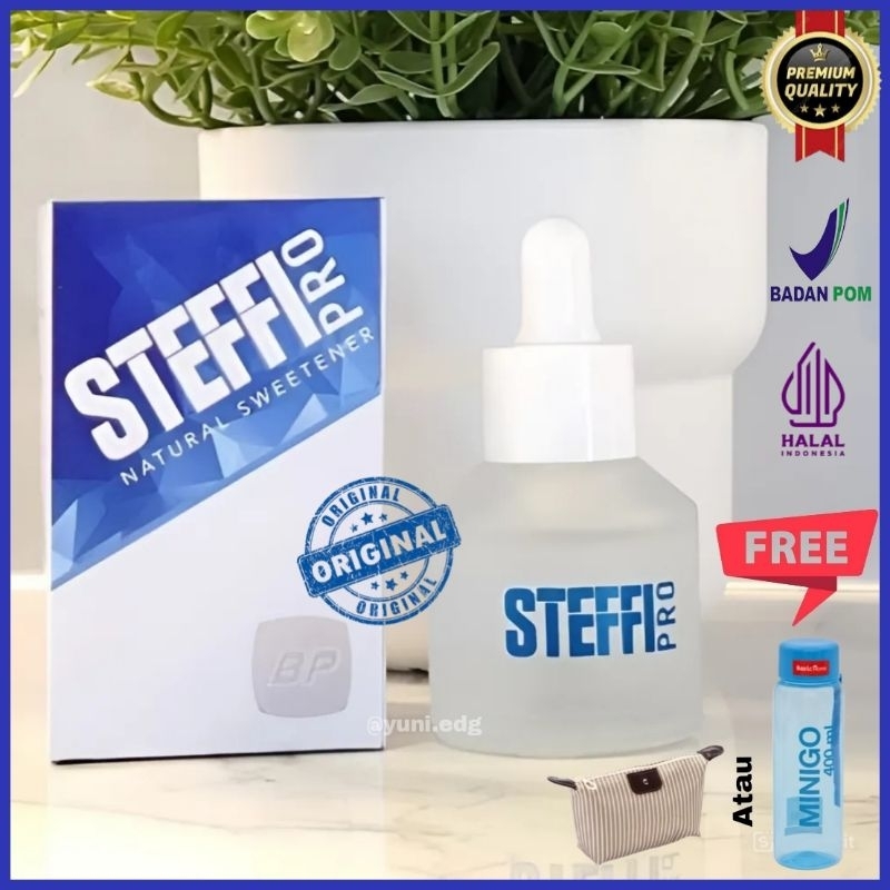 

STEFFI PRO 30ml Pengganti Gula 100% Alami Stevia 0 Kalori Premium Solusi Diabetes Diet Sehat halal pemanis alami