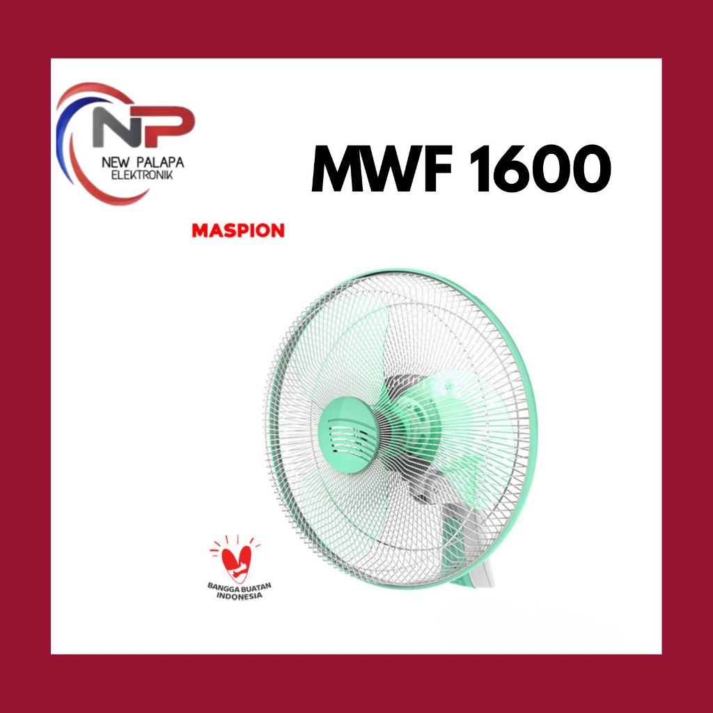 WALL FAN MASPION 16 MWF 1600/ KIPAS ANGIN DINDING MASPION 16"/ KIPAS ANGIN TEMBOK MASPION