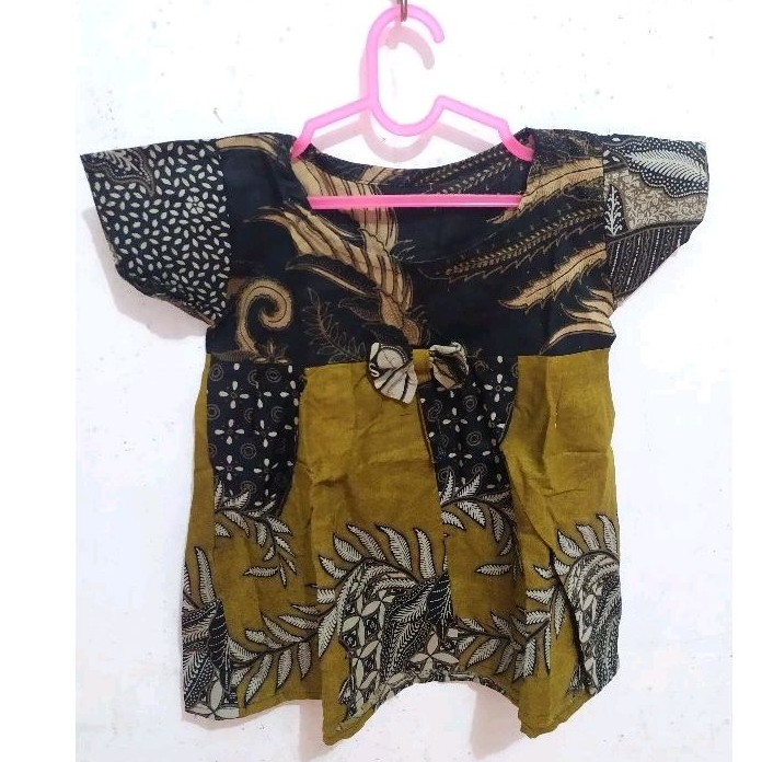 DASTER BATIK ANAK / DASTER ANAK BAHAN ADEM / DRESS BATIK ANAK