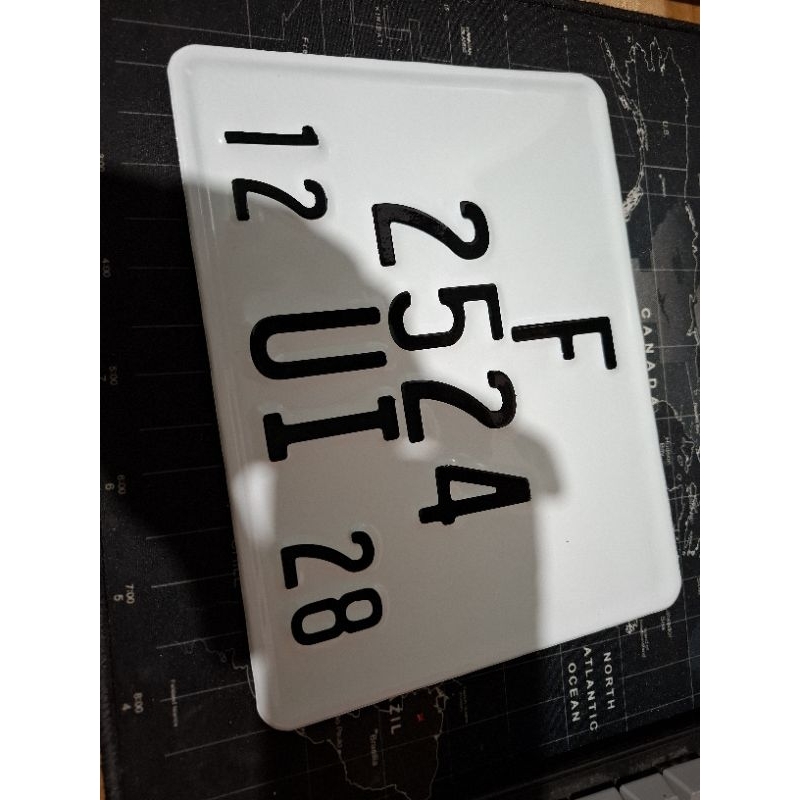 Plat Nomor Custom Motor Belakang Variasi Size Thailand