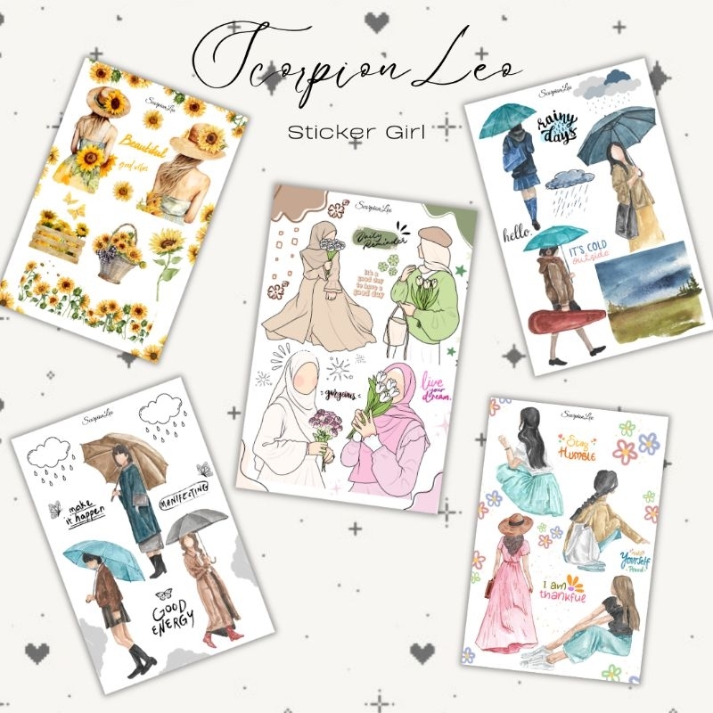 

Sticker Girl for Journaling | Scrapbooking | ScorpionLeo.