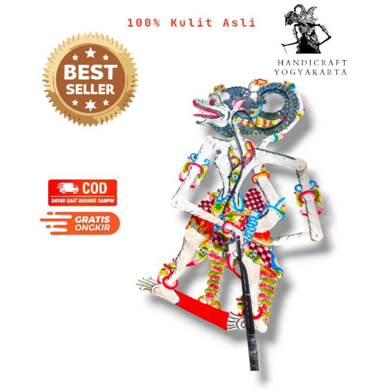 wayang kulit Hanoman Anoman Triwikrama 60cm