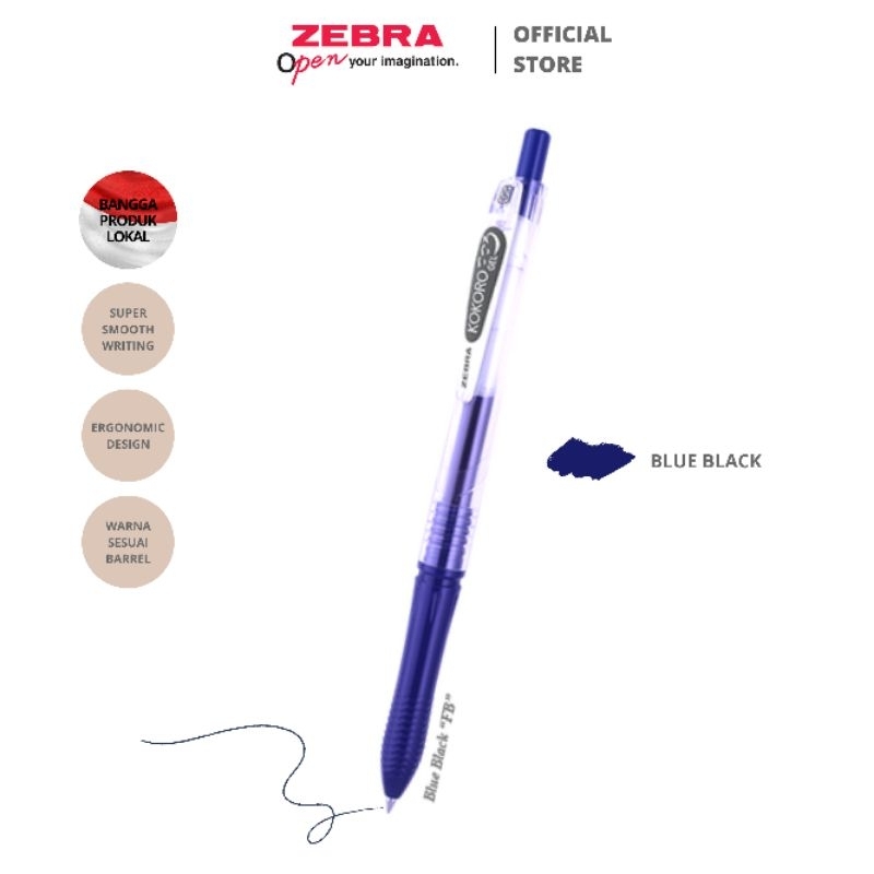 

Bolpen gel KOKORO Blue Black (navy) 0.5 murah
