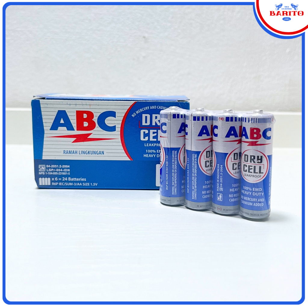 Baterai Batu ABC Biru AA/A2 1 Box