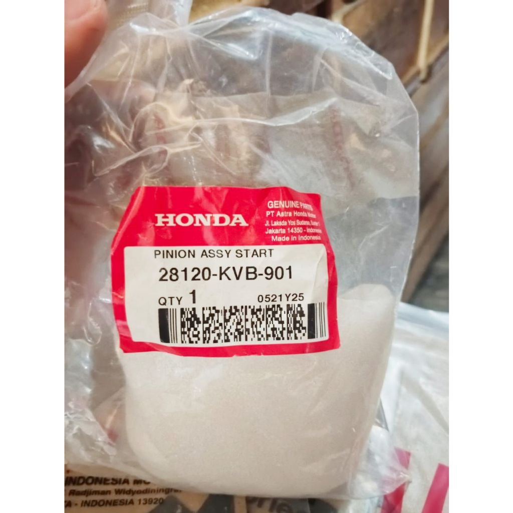 Gigi Starter Pinion Assy Beat/Vario Karbu Original AHM
