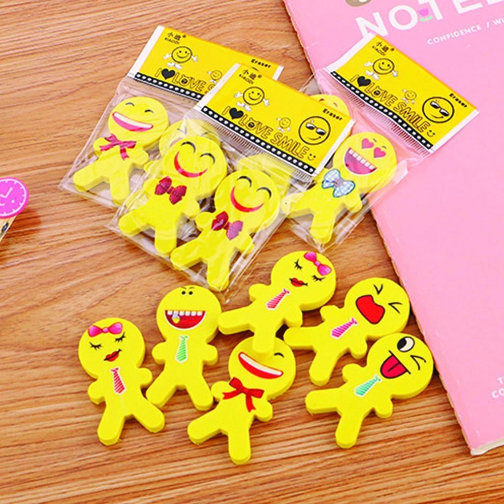 

Penghapus Pensil Karakter I Love Smile Set 2pcs Import COD Rubber Stationery 815