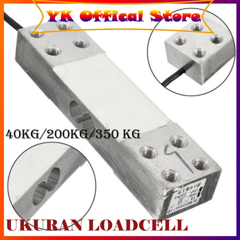 D3W! Loadcell Sensor Timbangan Digital Load Cell Sensor Sparepart Timbangan Digital 40KG/200KG/350KG