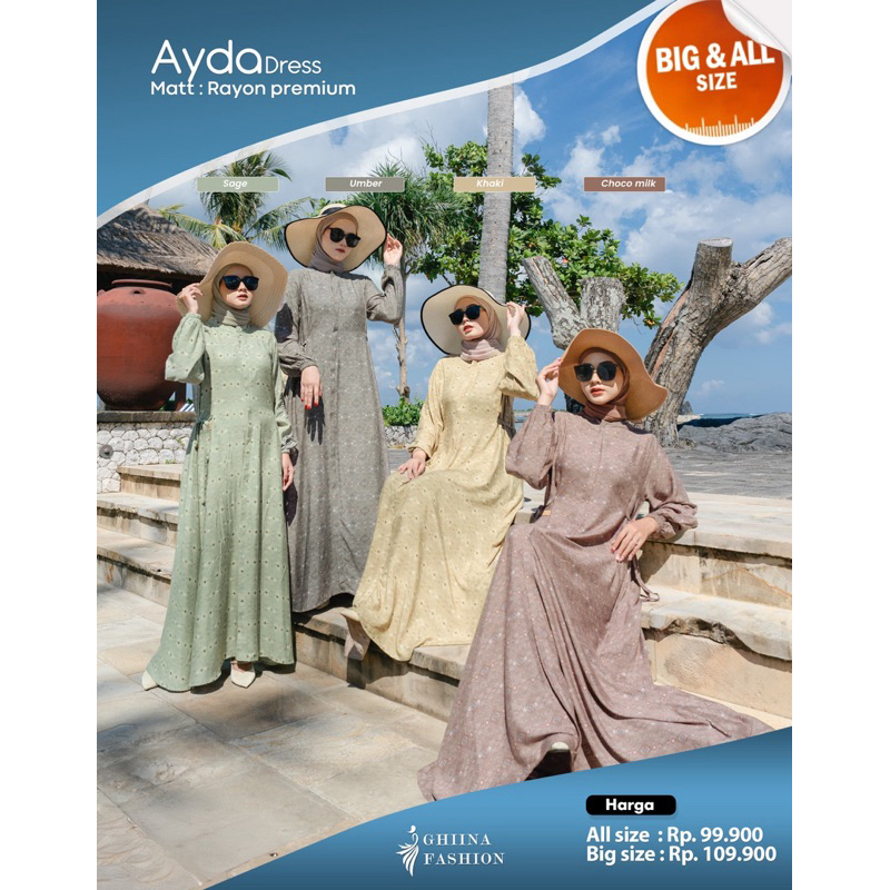Ghiina Fashion - Gamis / Dress / Ayda Dress Ghiina Fashion