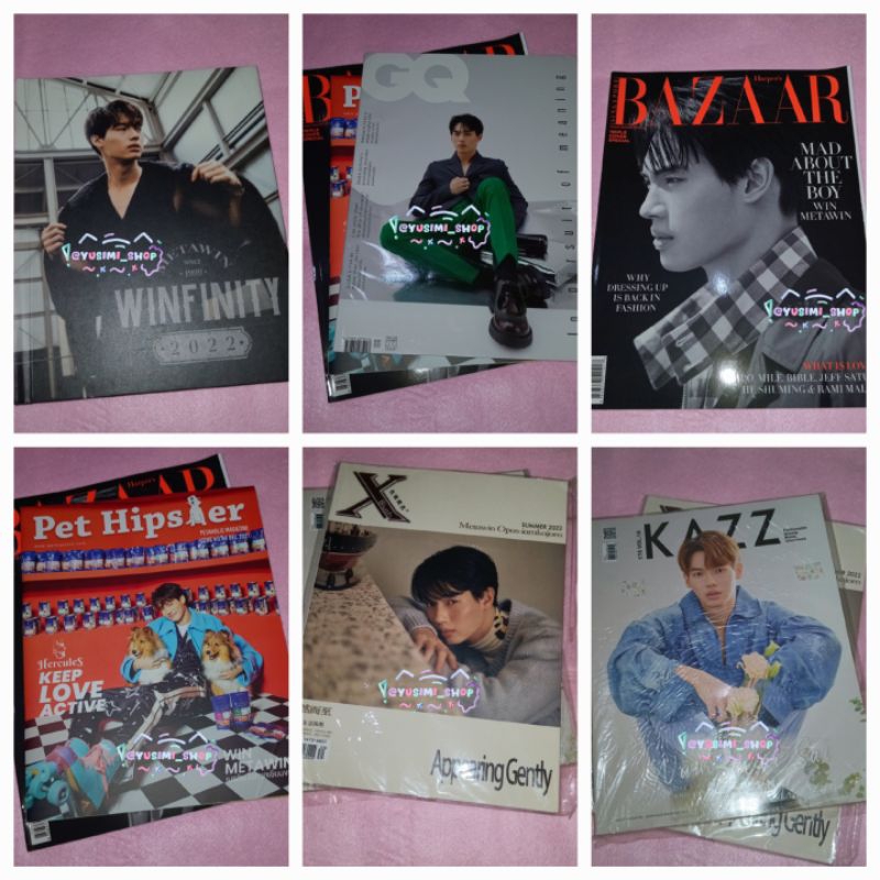 Win Metawin Magazine Pet Hipster, XBlush China + Pola, Kazz Magazine, GQ Magazine, Winfinity Album