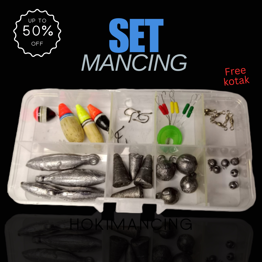 Set Alat Pancing/Set Alat Mancing/Set Perlengkapan Pancing/Set Timah/Set Pancing