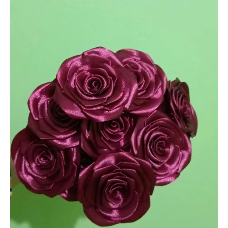 

Buket Bunga pita satin per 10tangkai