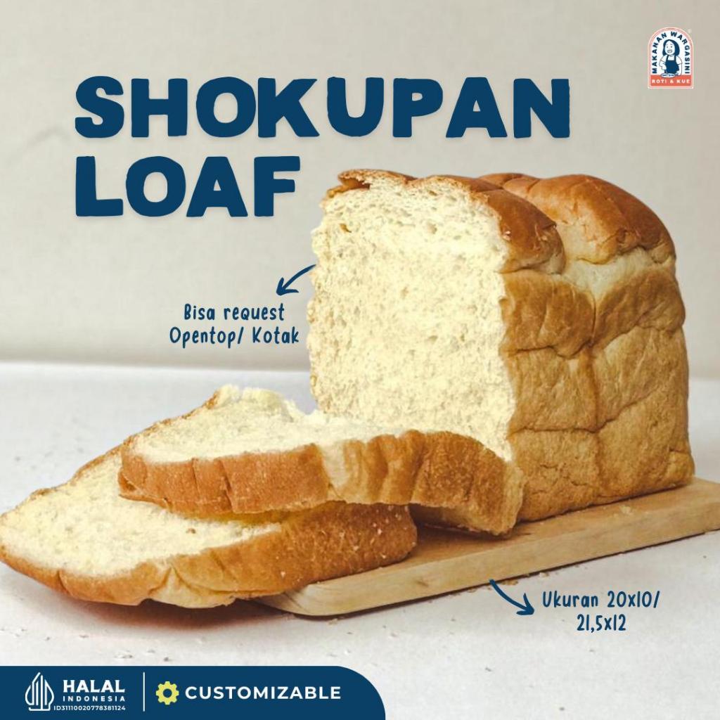 

Roti Makanan Wargasini Shokupan / Roti Tawar Susu Jepang Milk Bun PREMIUM/ Supplier UMKM Roti