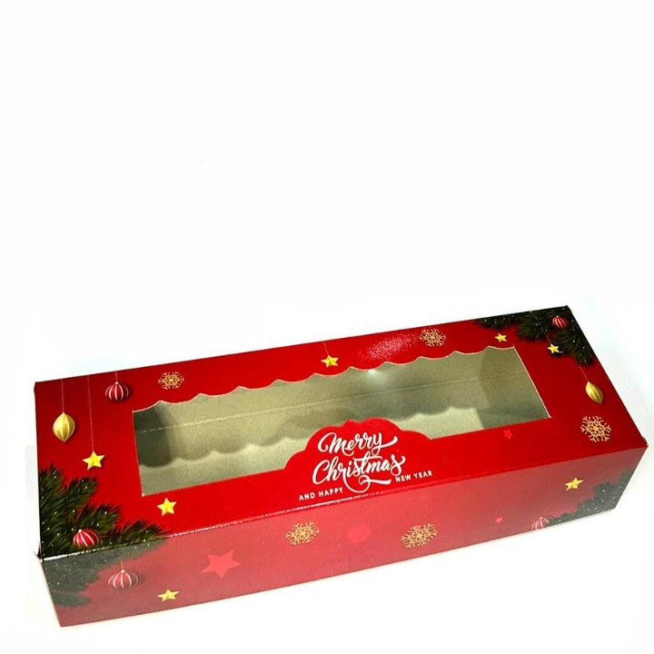 

box natal kue brownies dus duplex parcel christmas glossy size 30x10x6cm