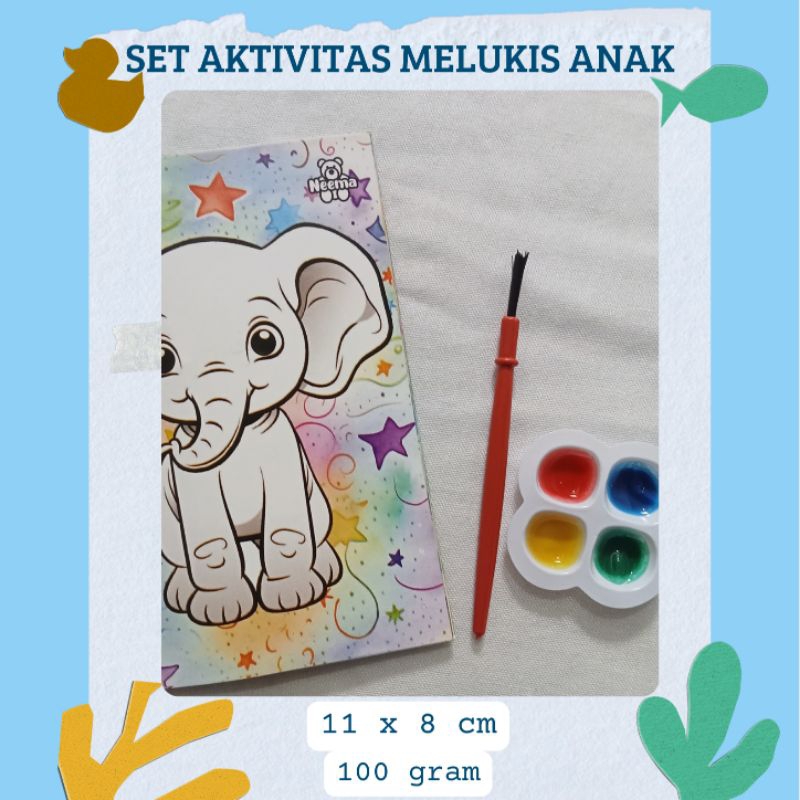 

SET MELUKIS ANAK - KERTAS MEWARNAI CAT AIR KREATIVITAS ANAK