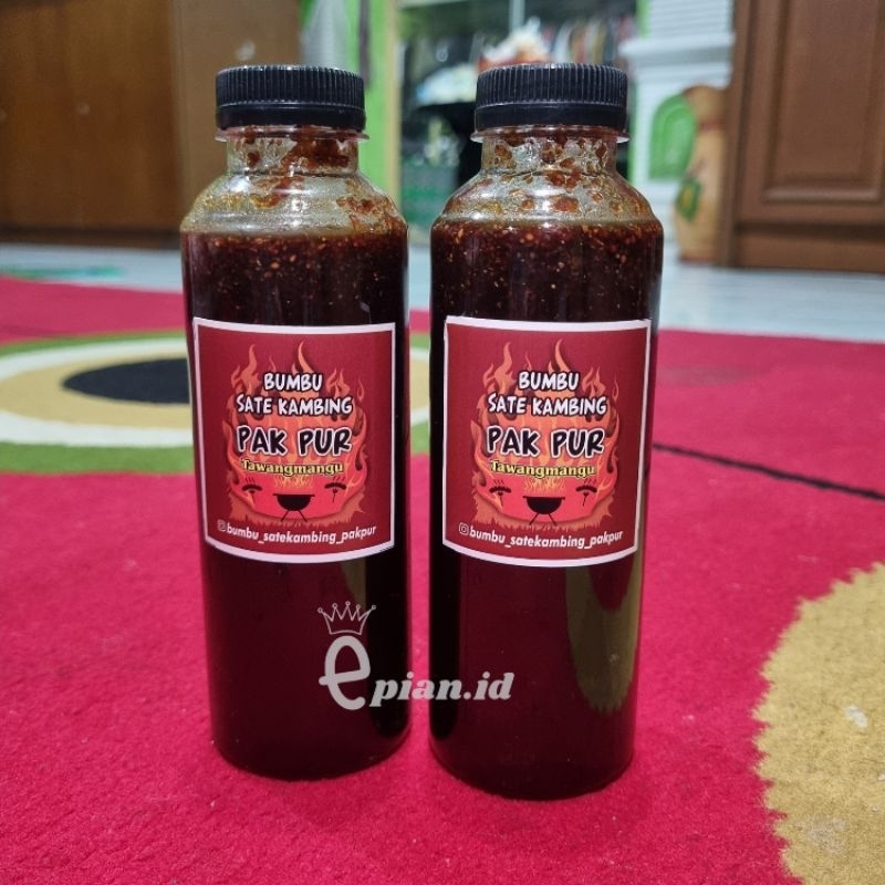 

Bumbu Sate Kambing Pak Pur Tawangmangu ASLI 300 ML