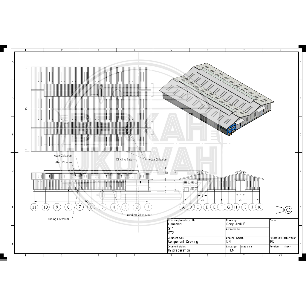 

jasa gambar gudang AutoCAD 2D atau 3D