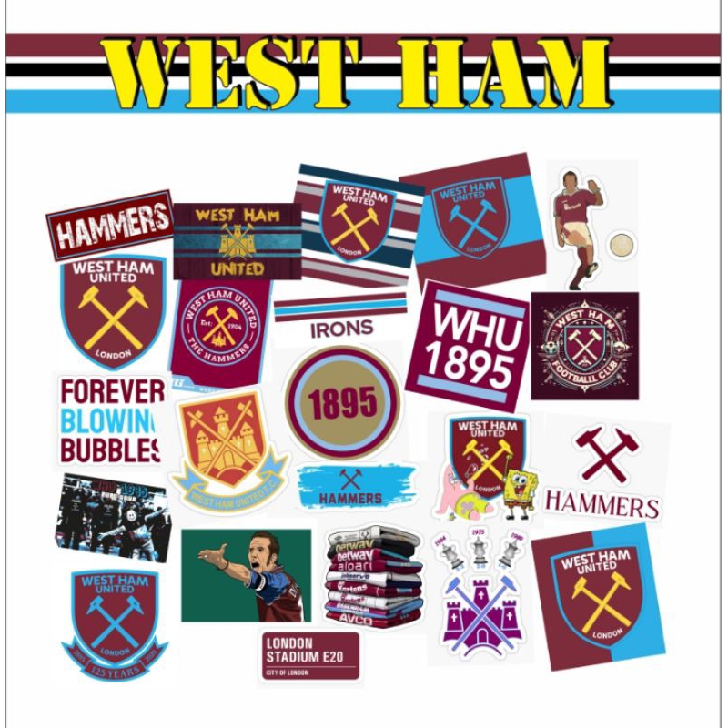 

Sticker Pack West Ham United Vinyl Pack The Hammers