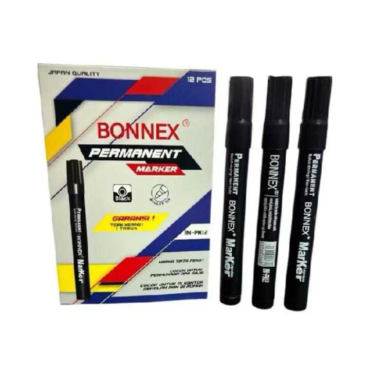 

( 12 BIJI ) Spidol Besar Bonnex Permanent Marker PM-12 MURMER
