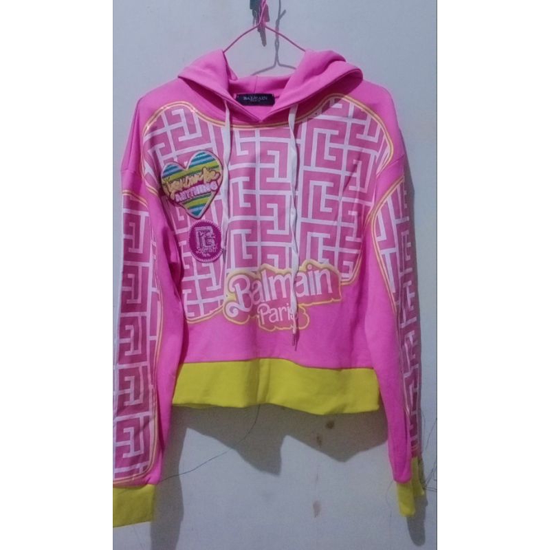 preloved crop hoodie anak remaja balmain