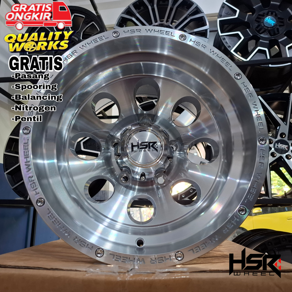 Velg Mobil Sidekick, Vitara, Ring 15 Lebar 10 Velg Offroad Hsr Wheel Duffy