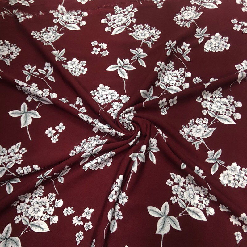 kain wolfis motif bunga - kain wolfis motif luxury - kain wolfis motif premium kkt