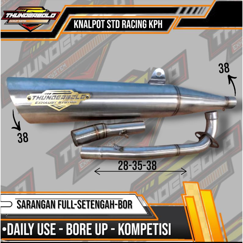 KNALPOT STANDAR RACING BEBEK HONDA KARISMA SUPRA X 125 DLL