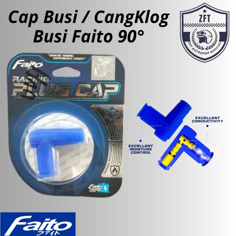 Cangklong Busi Faito Racing 90° Universal Supra Vario 125/150 Beat Fi Esp