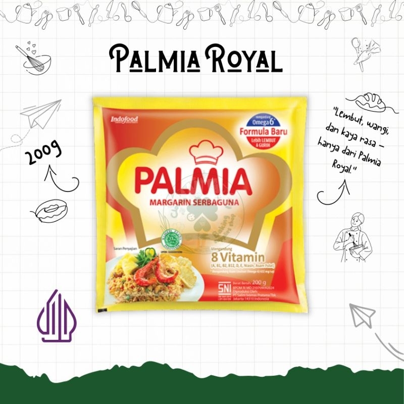 

Palmia Royal Margarin 200gr – Hasil Masakan Lebih Harum & Lezat!