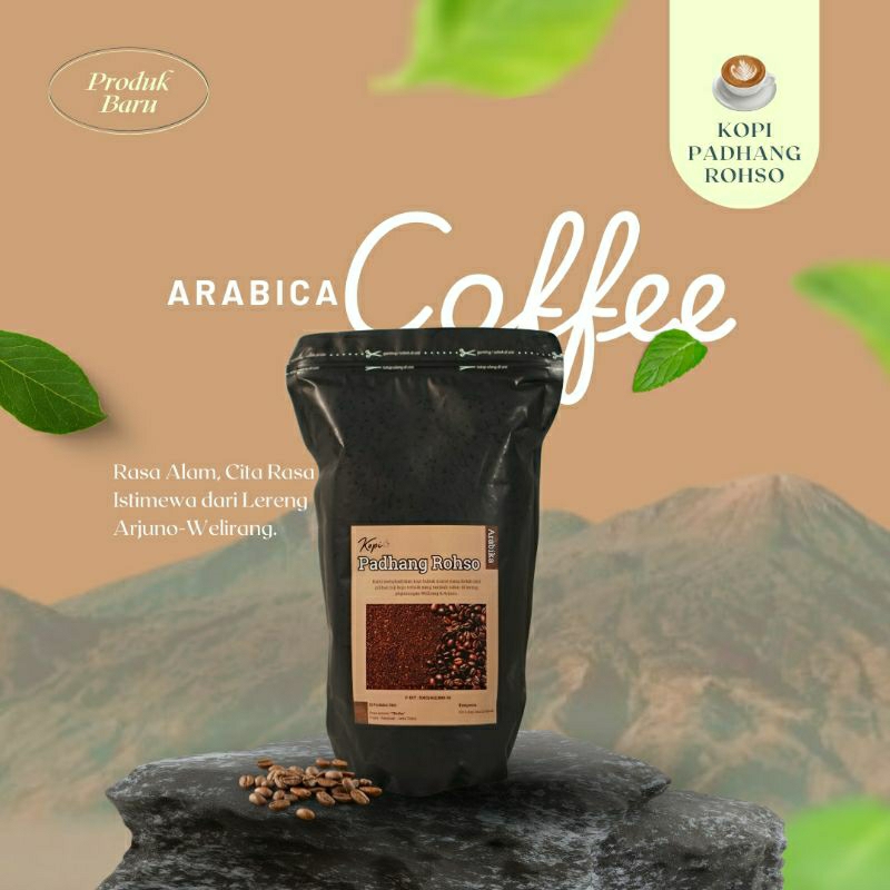 KOPI PADHANG ROHSO,Kopi Bubuk Murni,ARABIKA (G. Welirang) @200gram