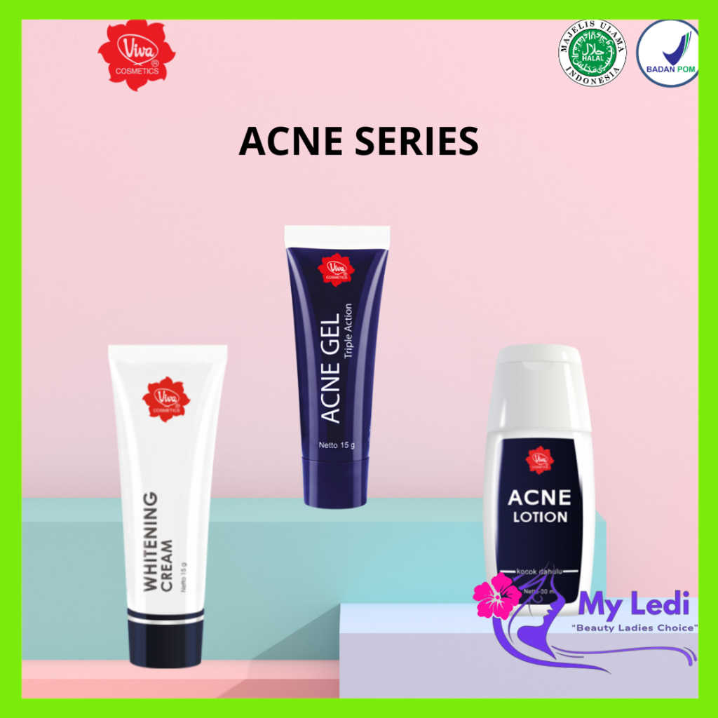 Viva Acne Series - Acne Whitening Cream - Acne Lotion - Acne Gel - Perawatan Jerawat Wajah - MyLedi