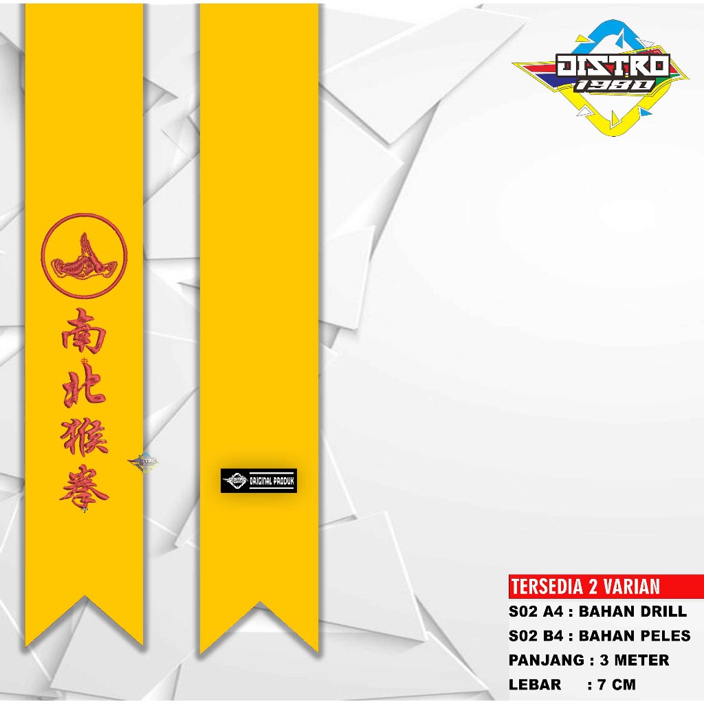 Sabuk Kuning IKS.PI KERA SAKTI S02 A4 Bahan Drill Custom Nama(china jiensho)