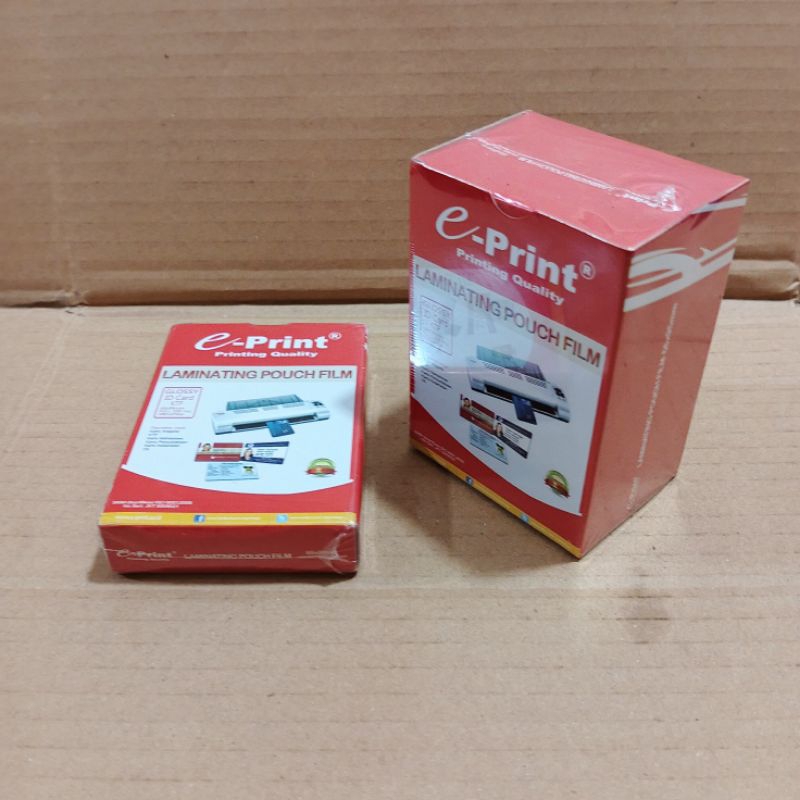 

1 Pak Plastik Laminating KTP Isi 100 Lembar EPRINT