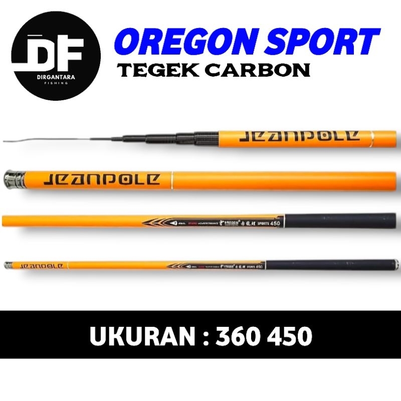 Joran Tegek Oregon Sport 360 450 Carbon Ruas Panjang