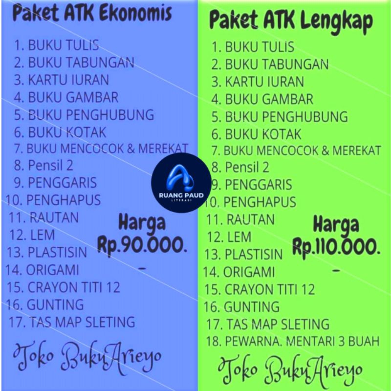 

ORI|PAKET ATK LENGKAP - ALAT TULIS SEKOLAH|TK-PAUD-RA-KB-TPA