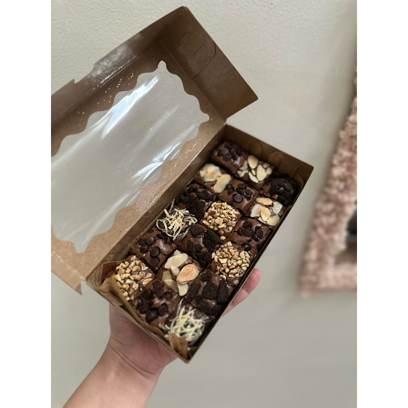 

fudgy Brownies 20x10 cm dengan bahan premium