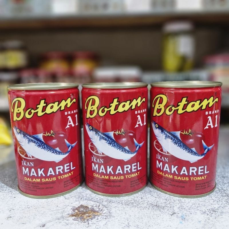Botan mackerel Saus Tomat 425 gr BESAR / sarden Botan / Botan 155 gram / Sarden Kaleng Botan Besar /