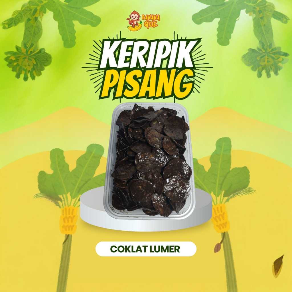 

kripik pisang coklat 500 ml snack cemilan crispy