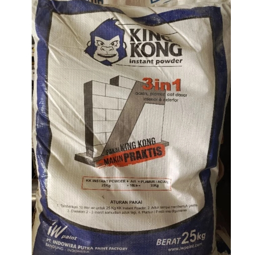 [1 KG] TEPUNG DEMPUL KINGKONG / TEPUNG DEMPUL DINDING PLAMIR PLAMUR / PLAFON/ GRC
