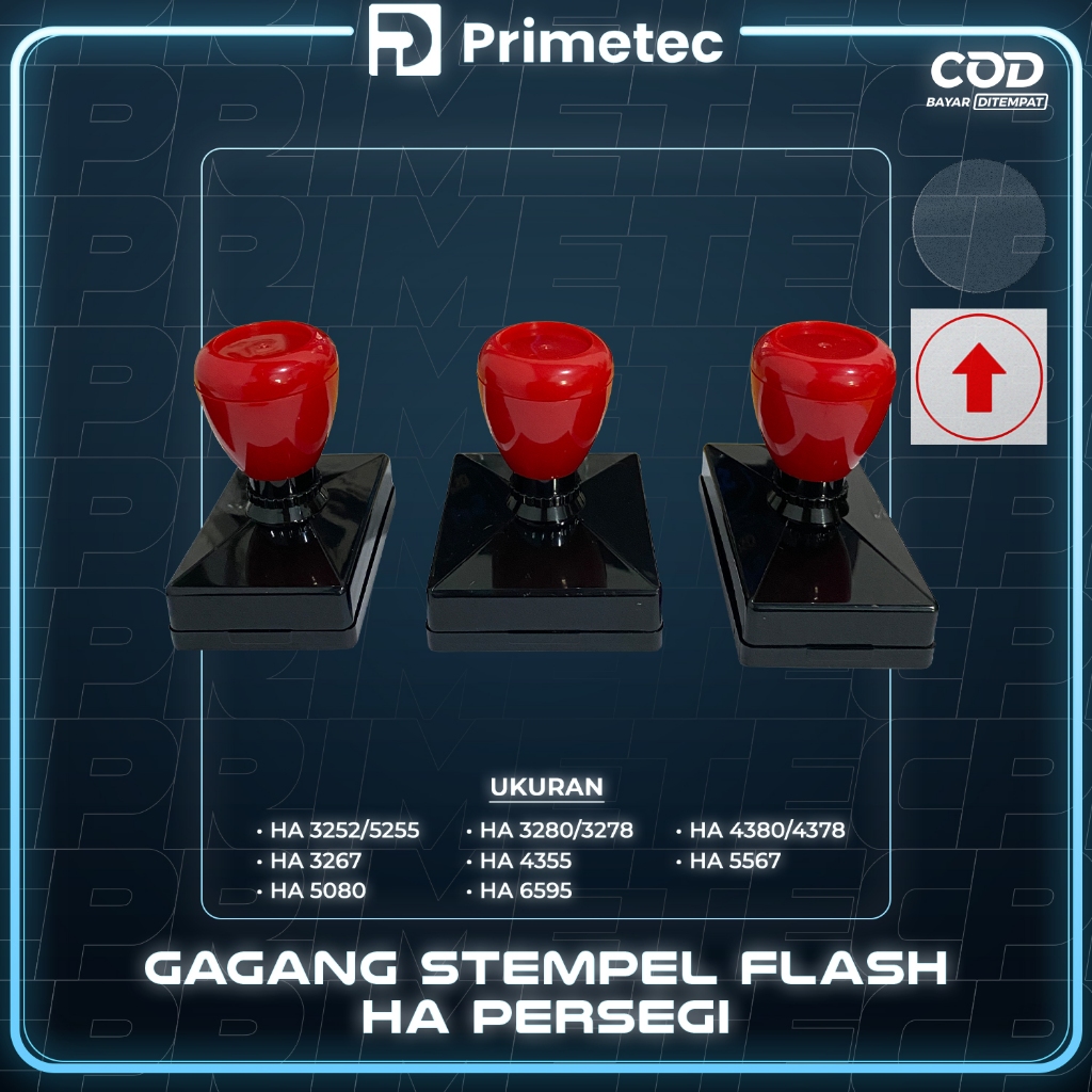 

Gagang Stempel Flash HA Persegi Besar Grafika Kita Cabang Jakarta
