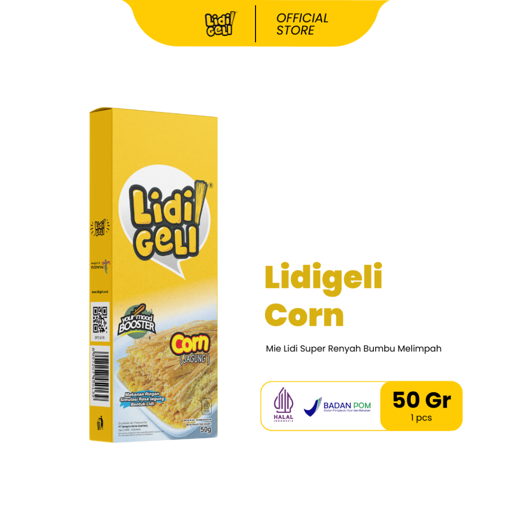 

Lidi Geli - Mie Lidi Rasa Sweetcorn 50gr