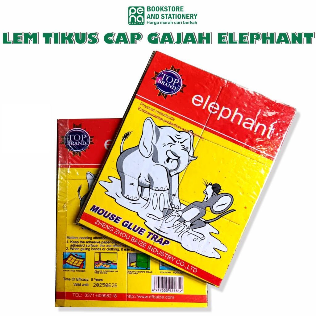 Lem Tikus Cap Gajah Elephant Super Lengket - Lem Tikus Super Lengket