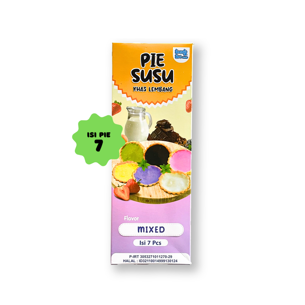 

Twenty Two Pie Susu Khas Lembang Mixed Isi 7 Pcs